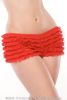 RUFFLE SHORTS W/BACK BOW RED O/S