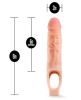 PERFORMANCE PLUS 9IN SILICONE COCK SHEATH PENIS EXTENDER VANILLA