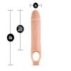 PERFORMANCE PLUS 10IN SILICONE COCK SHEATH PENIS EXTENDER VANILLA