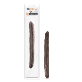 DR SKIN 14 DOUBLE DILDO CHOCOLATE "