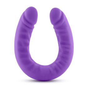 RUSE 18 SILICONE SLIM DOUBLE DONG PURPLE "