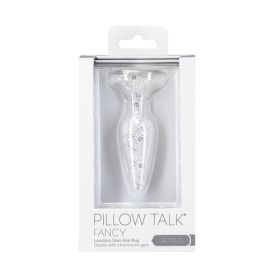 PILLOW TALK FANCY GLASS ANAL PLUG TRANSLUCENT