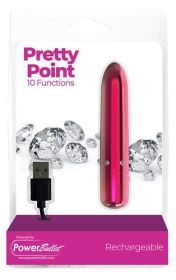 POWER BULLET PRETTY POINT 4IN 10 FUNCTION BULLET PINK