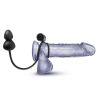 ANAL ADVENTURES PLATINUM SILICONE ANAL PLUG W VIBRATING C RING BLACK