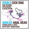 ANAL ADVENTURES PLATINUM SILICONE ANAL PLUG W VIBRATING C RING BLACK