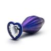 ANAL ADVENTURES MATRIX WAVY BLING PLUG SAPPHIRE