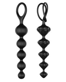 (D) SATISFYER LOVE BEADS SET O BLACK (NET)