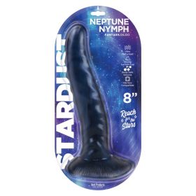 STARDUST NEPTUNE NYMPH SILICONE DILDO 8IN PURPLE