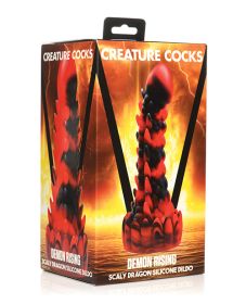 CREATURE COCKS DEMON RISING SCALY DRAGON SILICONE DILDO