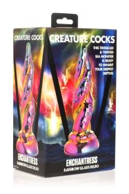 CREATURE COCKS ENCHANTRESS RAINBOW GLASS DILDO